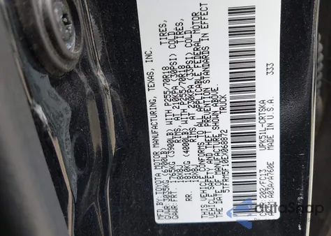 2014 Toyota Tundra Sr5 4.6L V8 from USA, damaged, VIN 5TFRM5F10EX068872